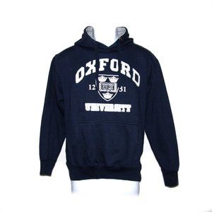 The Varsity Shop UK Collection Oxford Pullover Hoodie Sz Sm Navy Blue Sweatshirt